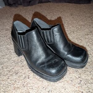 MIA Womens Black Heeled Booties